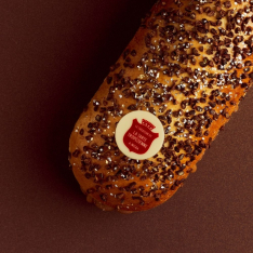 Bûche Tropézienne Chocolat Noir Caramel Fleur de sel