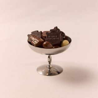 Dark CHOCOLATE EGG GARNISHED