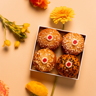 Coffret Minis Tartes Tropéziennes Festives Pâques