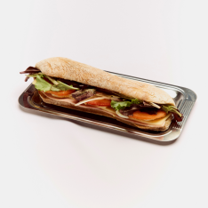 Ham and veggie sandwich