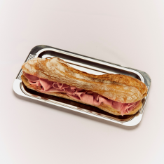 Ham on the bone sandwich, salted butter