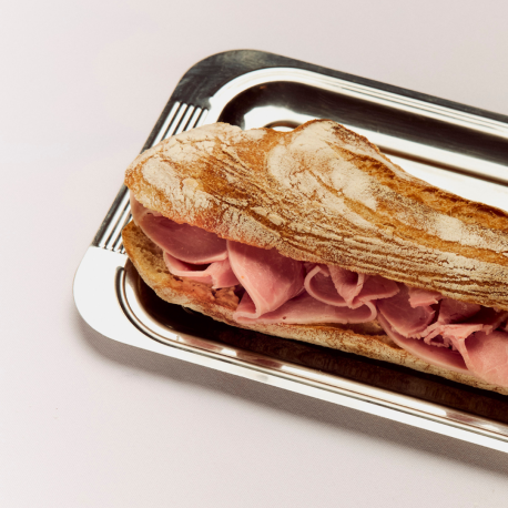Ham on the bone sandwich, salted butter